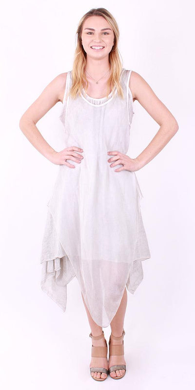 Two Piece Asymmetrical Dress - Shop at Zia -- asymmetrical, dress, Dresses, full-length, gigi moda, italian fashion, made in italy, madeinItaly, silk
