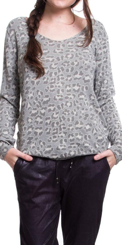 Leopard Print Sweater - Shop at Zia -- knit, leopard, made in italy, print, sweater, Tops & Blouses