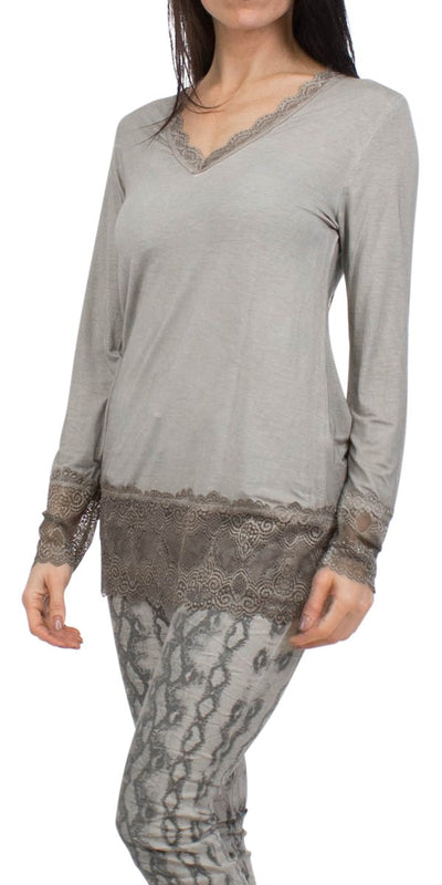 Long Sleeve Lace Top - Shop at Zia -- blouse, long sleeve, top, Tops & Blouses, winter