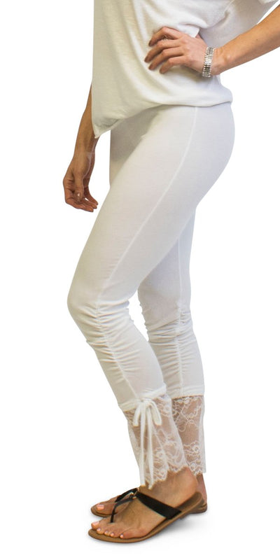 Lace Knit Legging - Shop at Zia -- lace, legging, made in italy, one size, Pants & Skirts