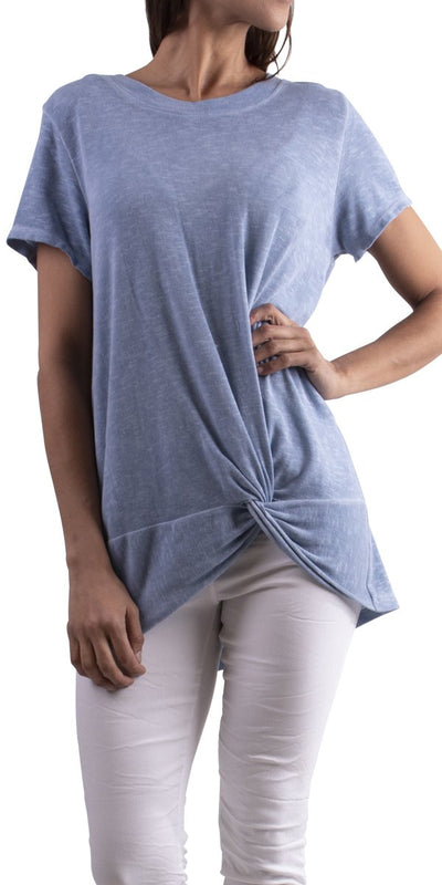 Twist T-Shirt - Shop at Zia -- Blouse, European, Made in Italy, one size, Top, washable