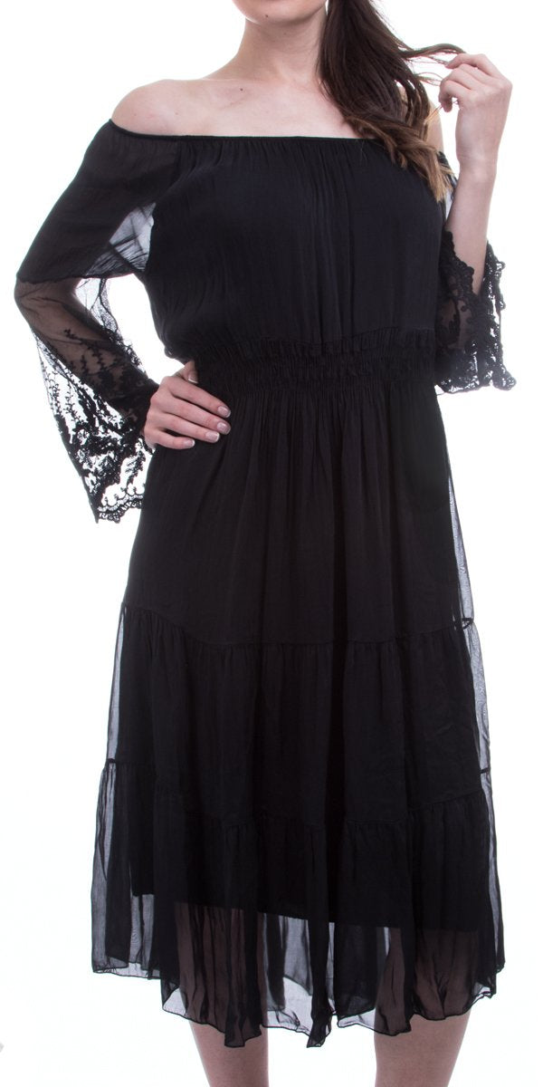 Layered Off Shoulder Dress  Shop at Zia
