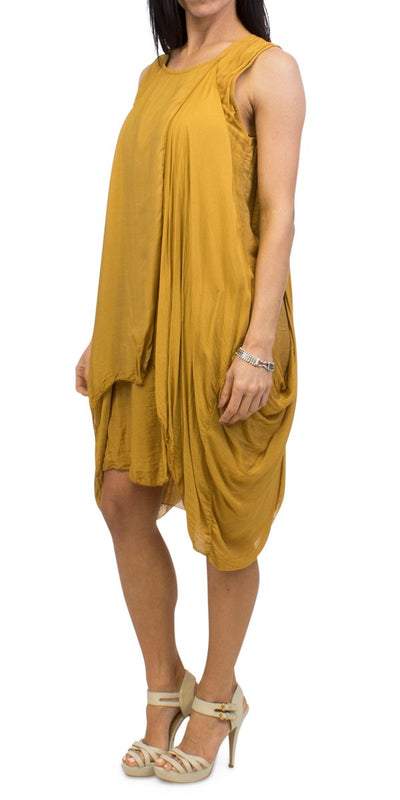 Layered Balloon Dress - Shop at Zia -- Balloon dress, dress, Dresses, made in italy, madeinItaly, one size, one size fits all, silk
