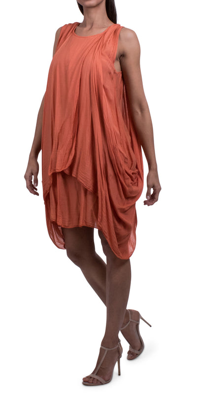 Layered Balloon Dress - Shop at Zia -- Balloon dress, dress, Dresses, made in italy, madeinItaly, one size, one size fits all, silk