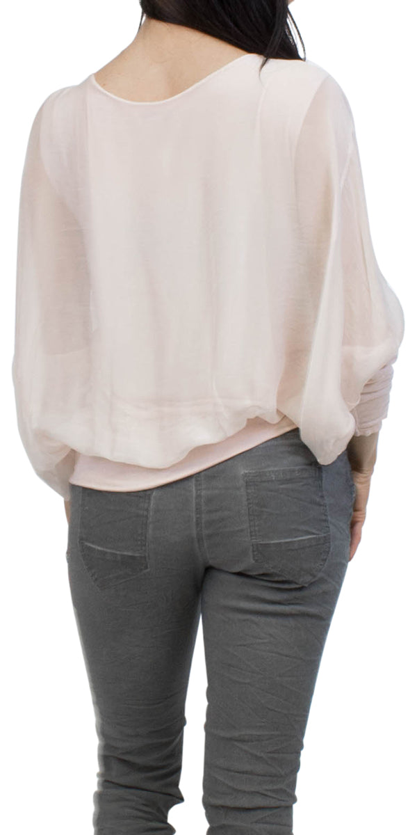 silk batwing top