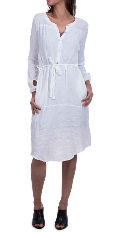 Tammy Cotton Dress - Shop at Zia -- A1013, cotton, dress, Dresses, made in italy, madeinItaly, one size, one size fits all