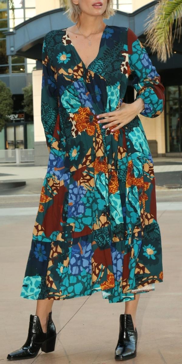 floral patch maxi dress Wildflower Patch Maxi Dress Brightside Boutique