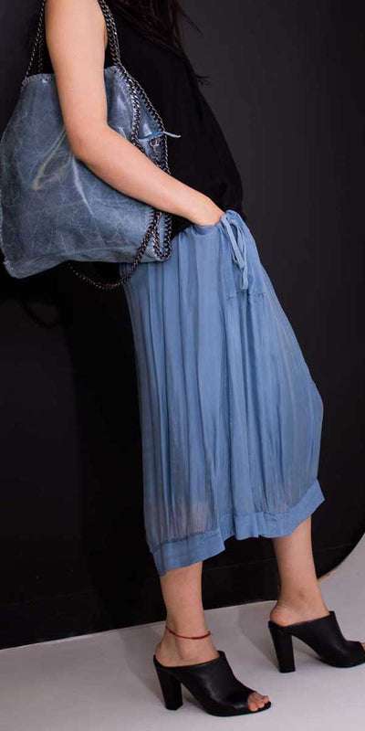 Long Skirt with Tie Pockets - Shop at Zia -- italian skirt outlet, long skirt, long skirt outlet, long skirt sale, sale skirt
